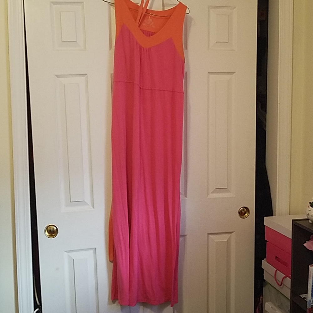 Pink and Orange Dress